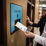 Barcode ticket smart locker